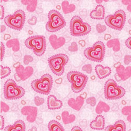 Romantic Hearts Pink