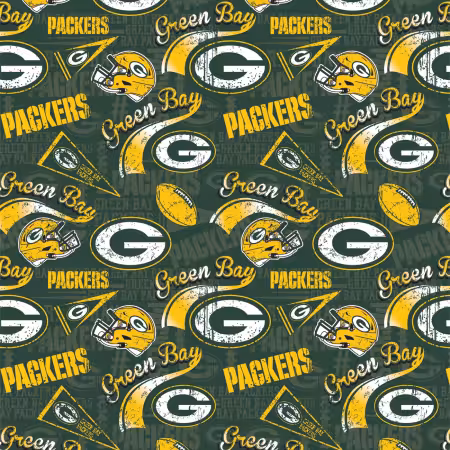 NFL Football Green Bay Packers Cotton Print