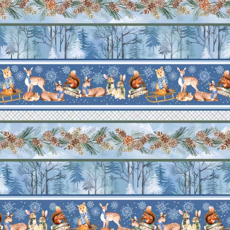 Woodland Stripe Blue