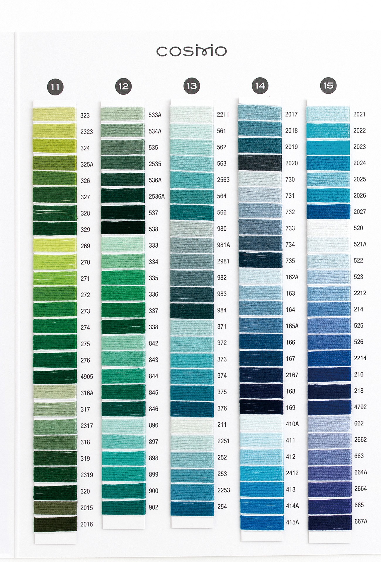 Cosmo Floss Color Chart