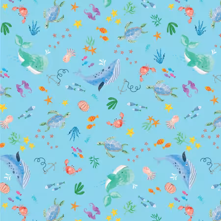 Turquoise Ocean Life