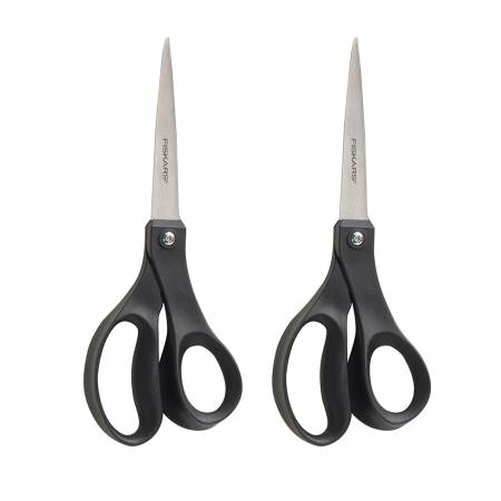 Recycled Performance Scissors 8in Black 2 Pack