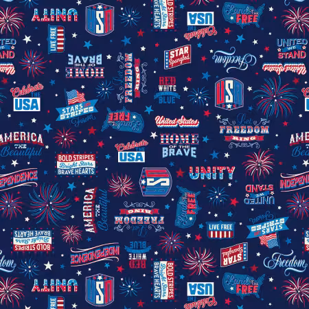 Let's Celebrate Words Navy