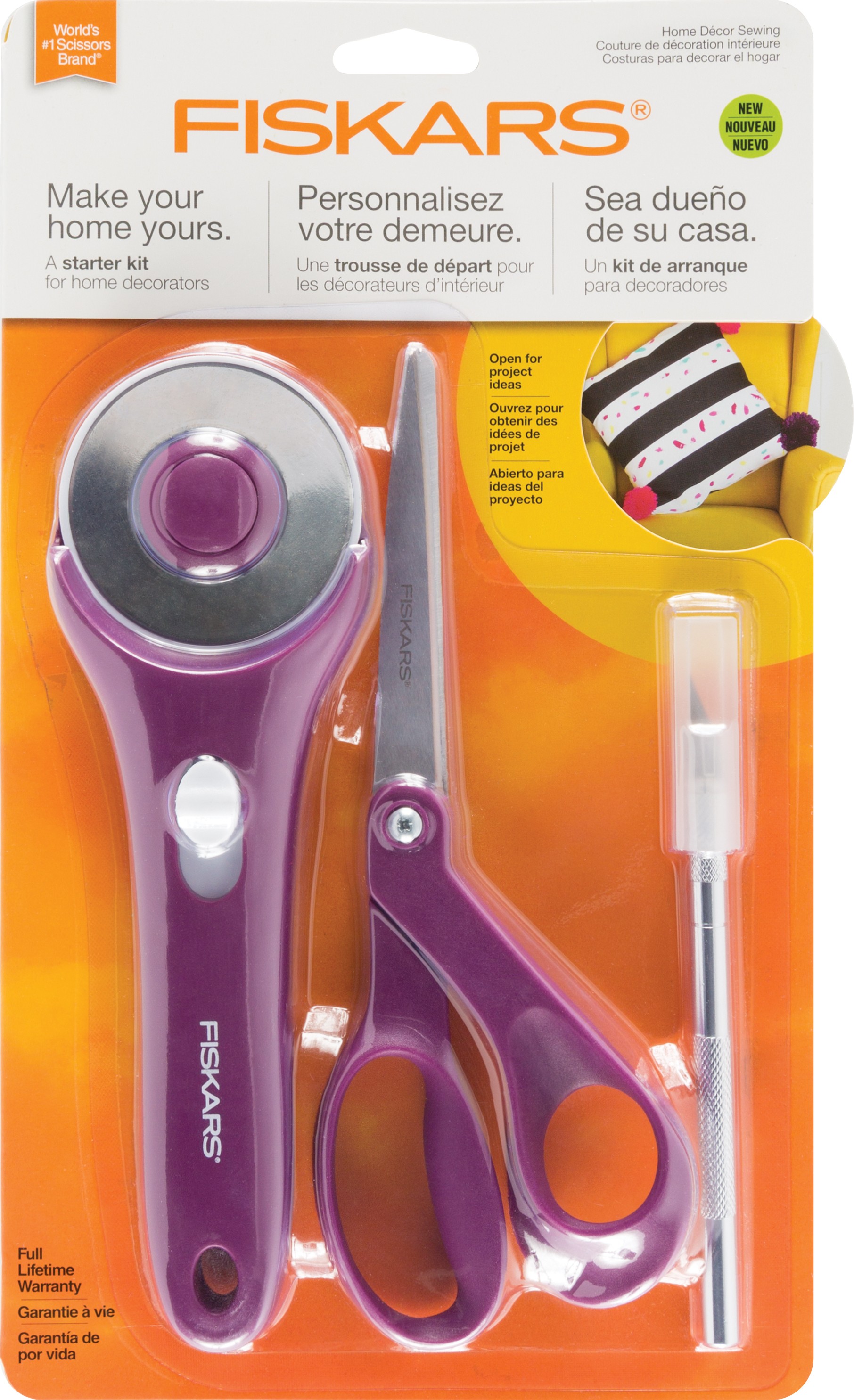 Fiskars Home Decor Sewing Fashion Starter Set 3pc