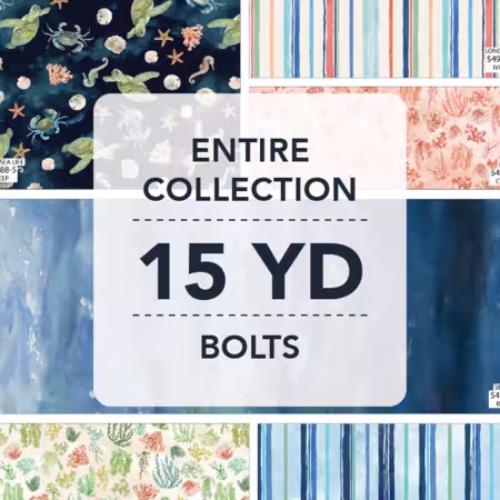 Assortment Ocean Life, 17pcs x 15yds