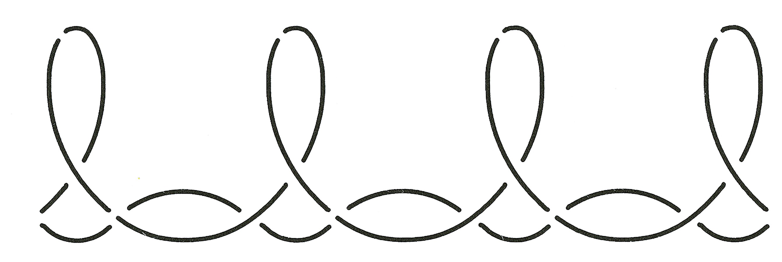 Quilt Stencil Loop Border