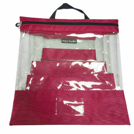 Tutto Clear Organizing Bag Red