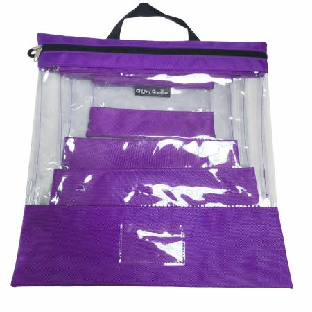 Tutto Clear Organizing Bag Purple