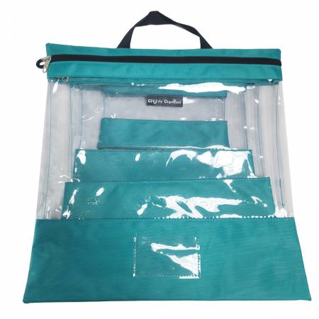 Tutto Clear Organizing Bag Turquoise