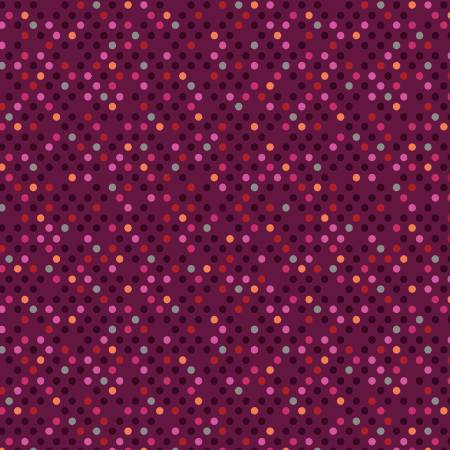 Dark Red/Multi Confetti Drop