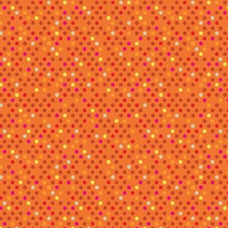 Orange/Multi Confetti Drop