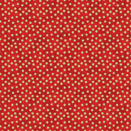 Red/Celery Dot Splendor Christmas