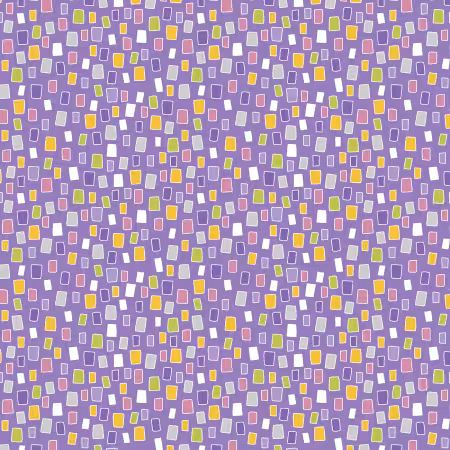 Playful Shapes Purple Flannel