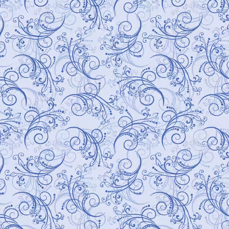 Dancing Scroll Light Blue