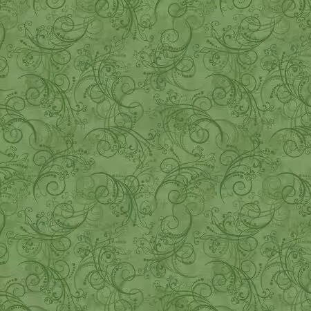 Dancing Scroll Green