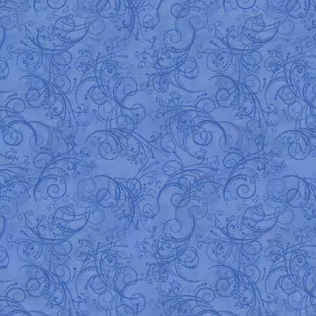 Dancing Scroll Medium Blue