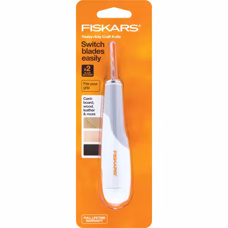 Fiskars Heavy-Duty Easy Change Detail Knife With No 2 Blade