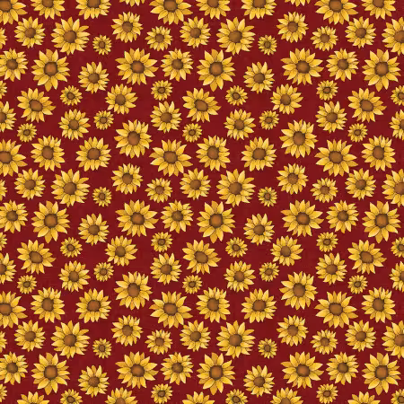 Sunflower Days Dark Red