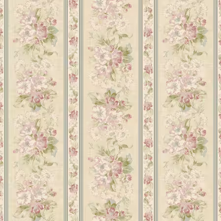 Natural Apple Blossom Stripe