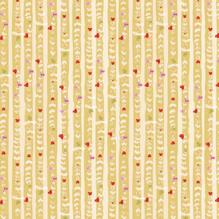 Medium Citron Hearts Stripe