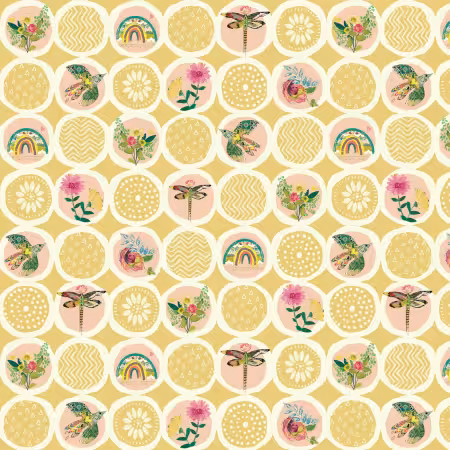 Medium Citron Sunshine Circles