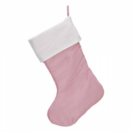 Traditional Christmas Stocking Soft Pink