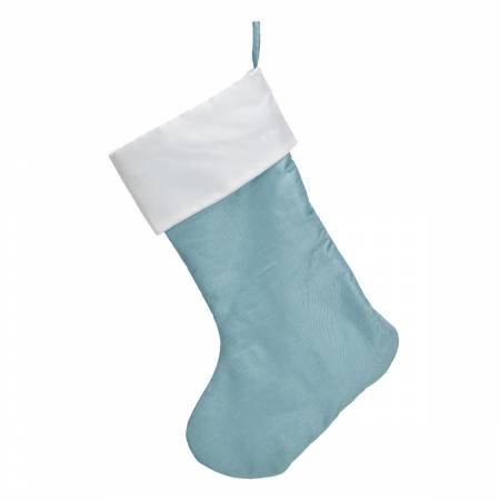 Traditional Christmas Stocking Ice Blue