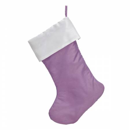 Traditional Christmas Stocking Lilac Purple