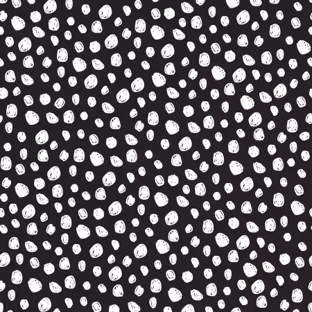 Flannel Black and White Dots