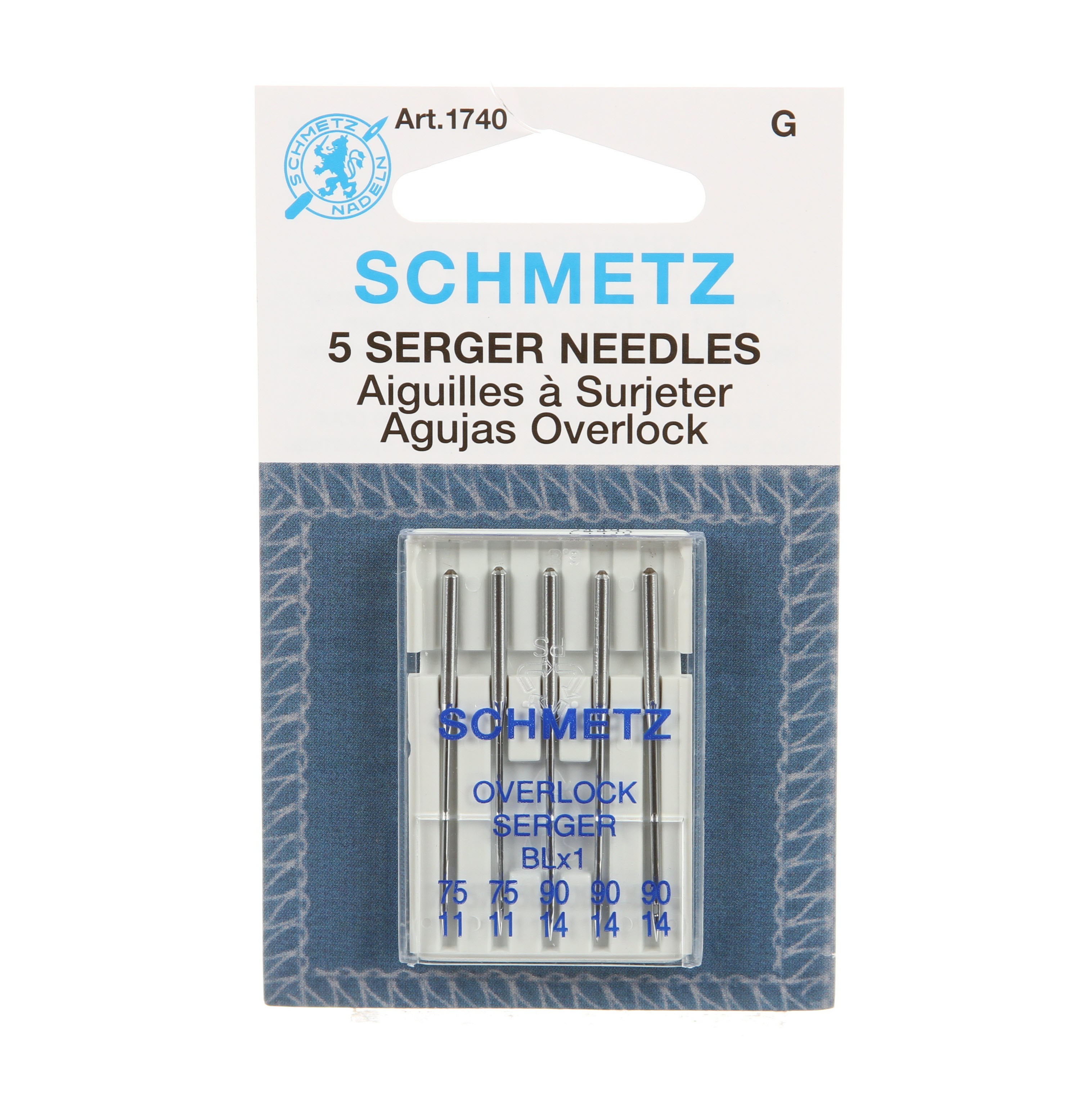 Schmetz Universal Machine Needle Assorted Sizes 70/80/90 5ct
