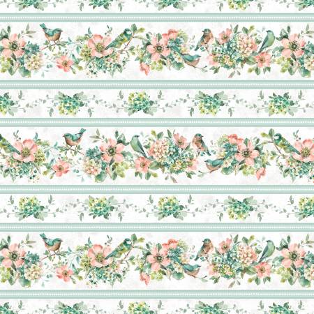 Multi Mint Crush Repeating Stripe