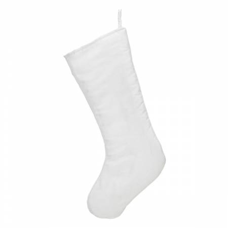 Chic Christmas Stocking Winter White