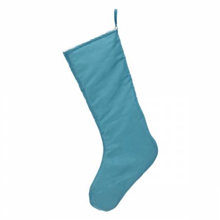 Chic Christmas Stocking Teal Blue