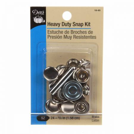 Heavy Duty Snap Kit Brass 7ct