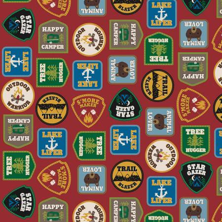 Red Camp Patches
