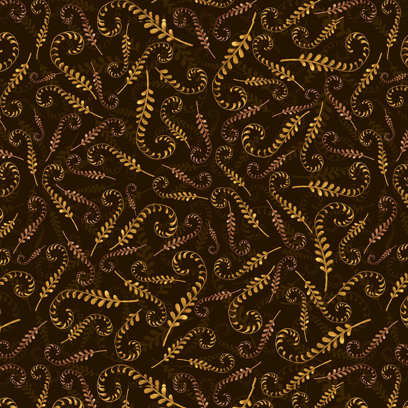 Brown Vines 8 Inch repeat