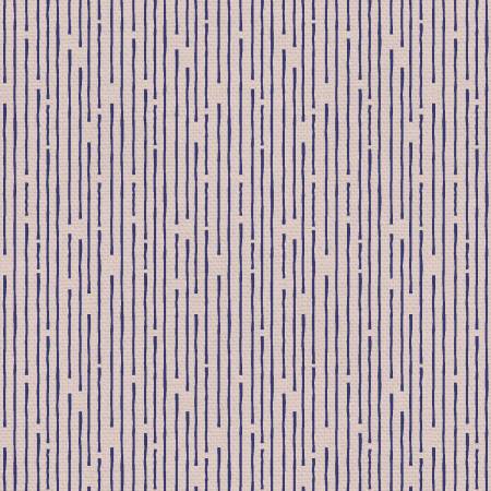 Line Up 116/118in Wide Back Dk Blue on Beige