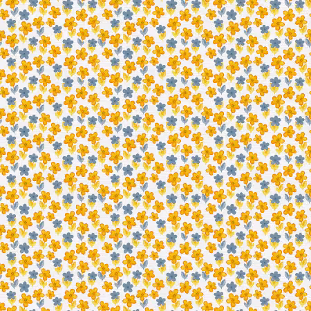 Sweet As Can Bee Ditsy Floral Blue/Yellow