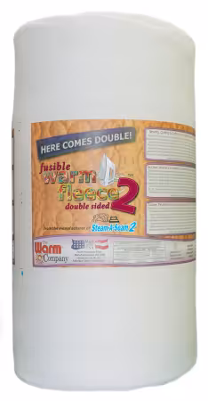 Warm Fleece Double Sided Fusible Batting 45in x 20yds