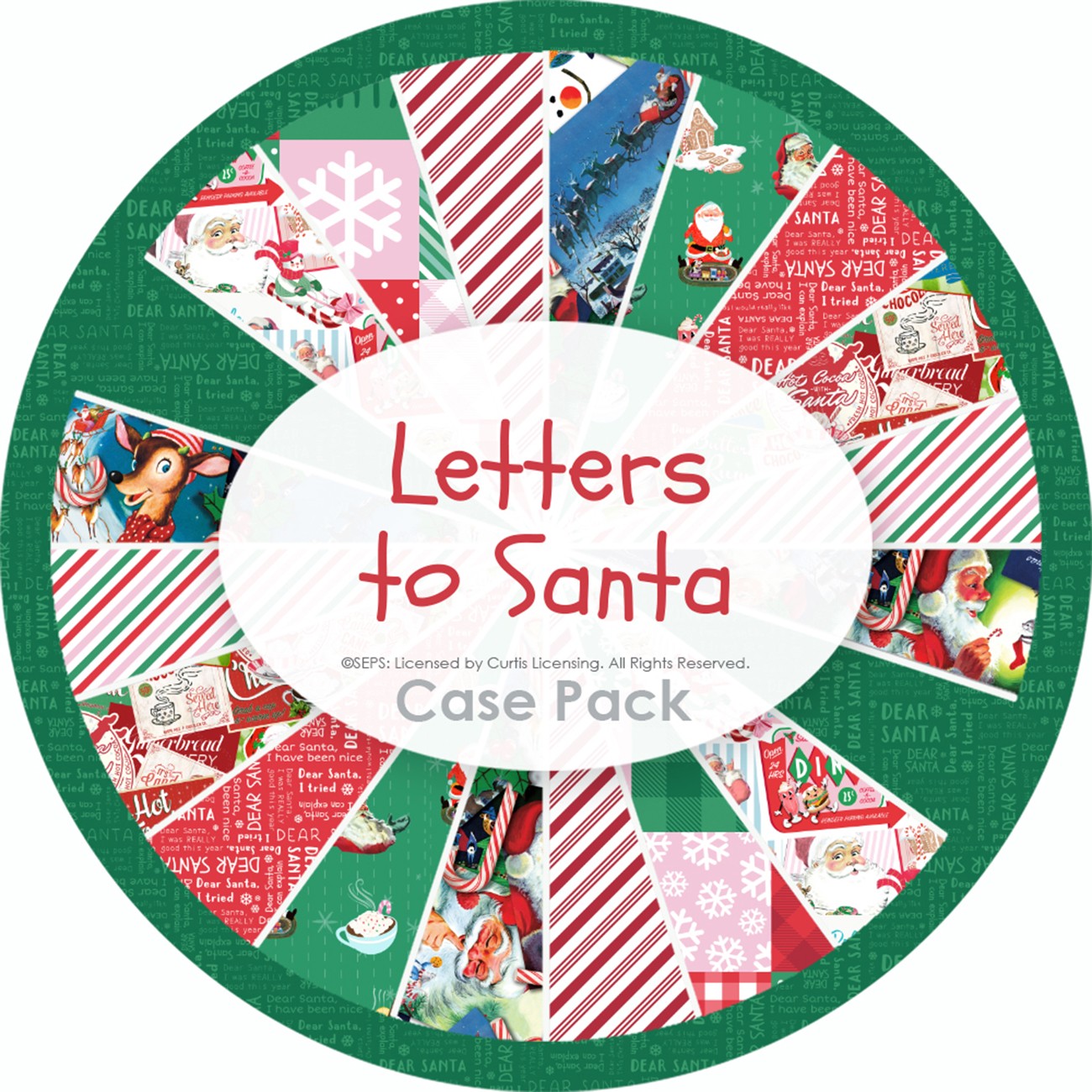 Assortment Letters to Santa, 9pcs x 10yds