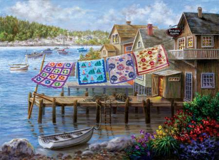 Dockside Quilts 500pc Puzzle with Large Pieces