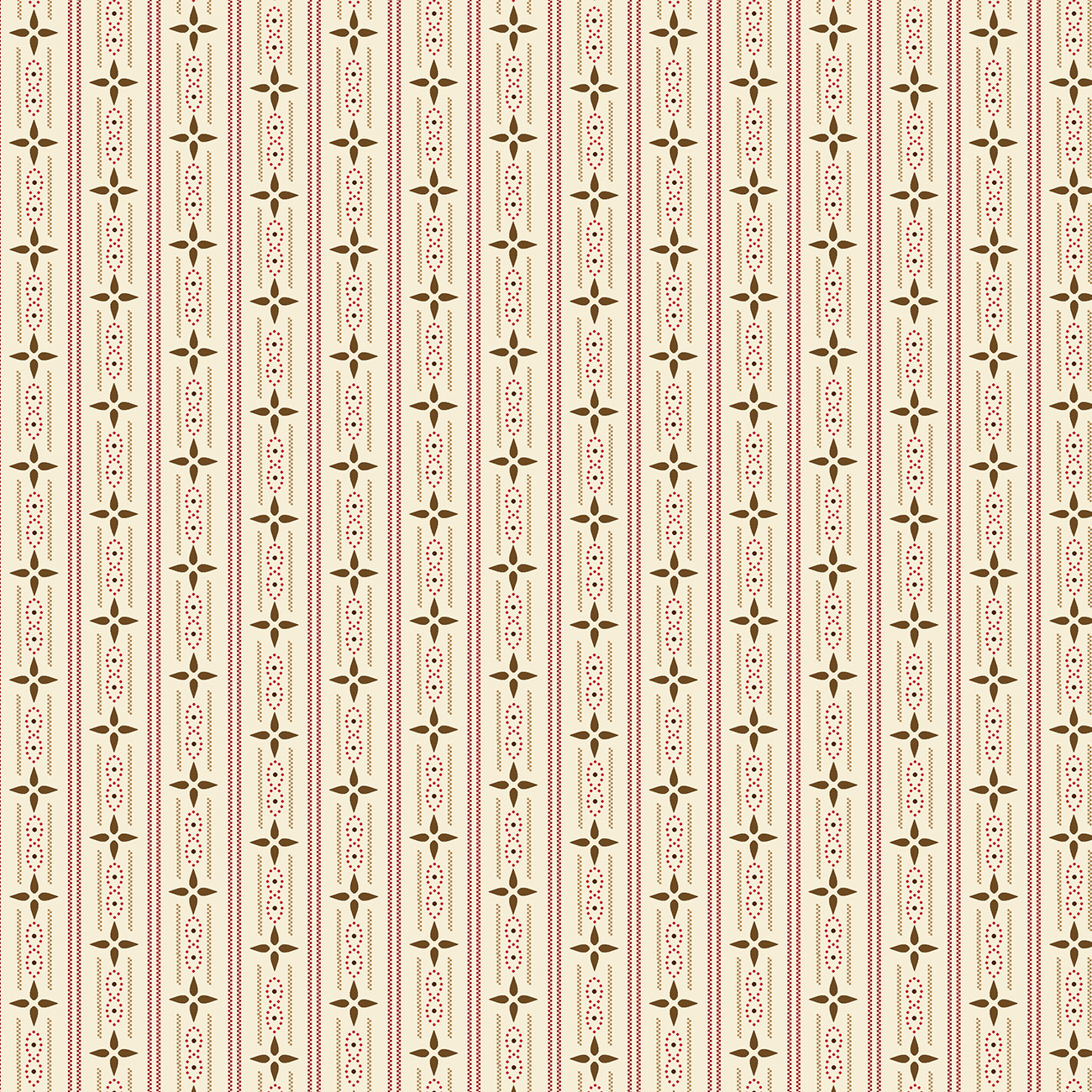 Cream Cottage Ticking Stripe