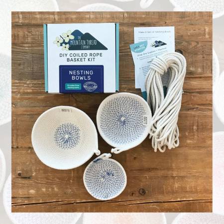 Coiled Rope Basket Kit Nesting Bowls