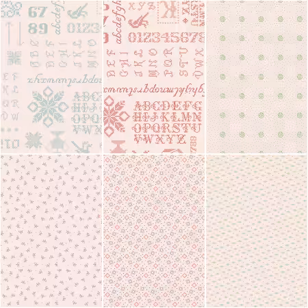 Piece & Plenty 1 Yard Bundle Latte, 6pcs/bundle