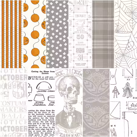Costume Maker's Act II 1 Yard Bundle Orange, 11 Pcs.