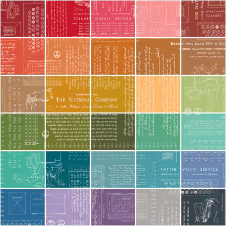 TYPE/ography 1 Yard Bundle A, 30 Pcs.