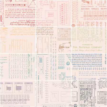 TYPE/ography 1 Yard Bundle B, 12 Pcs.