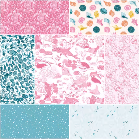 Reef 1 Yard Bundle Pink, 7pcs