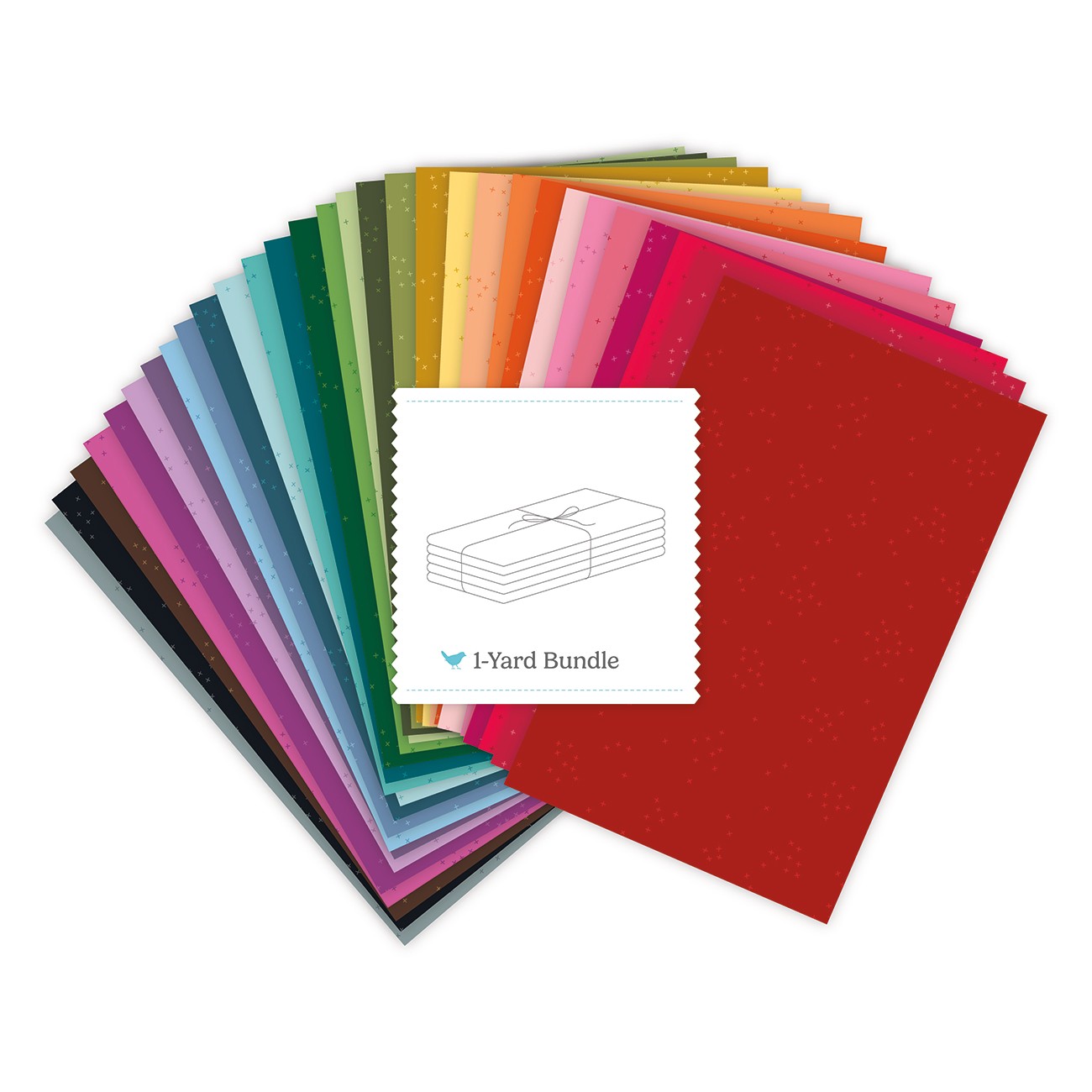 Scattered-A-Cross 1 Yard Bundle Colors, 30 Pcs.