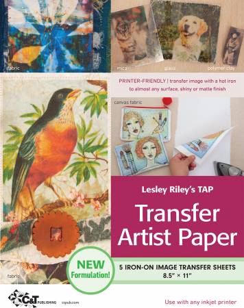 Lesley Rileys TAP Transfer Artist Paper 5pk